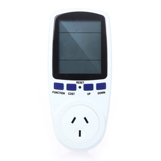AC 240V 50Hz Max 10A LCD Display Power Meter Energy Watt Amps Volt Electricity Usage Monitor Analyzer, AU Plug, AC 240V  AU Plug
