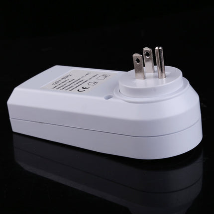 AC 120V Smart Home Plug-in Programmable LCD Display Clock Summer Time Function 12/24 Hours Changeable Timer Switch Socket, US Plug, AC 120V US Plug