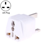 UK Plug(with Fuse) / White