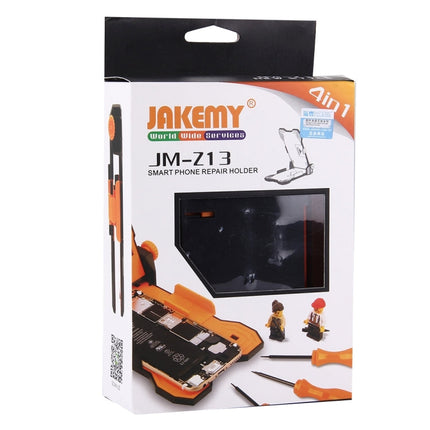JAKEMY JM-Z13 4 in 1 Adjustable Smart Phone Repair Holder Kit, JM-Z13