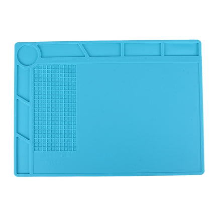 Maintenance Platform High Temperature Heat-resistant Repair Insulation Pad Silicone Mats with Screws Position, Size: 35cm x 25cm, 35cm x 25cm Blue, 35cm x 25cm Black