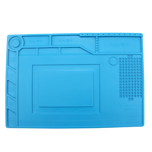 JIAFA S-150 Maintenance Platform Heat-resistant Repair Insulation Pad Silicone Mats with Screws Position, S-150