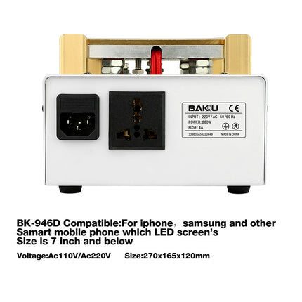 BAKU BK-946D 200W Vacuum LCD Touch Panel Separator Machine, AC 220V, BK-946D 200W 220V