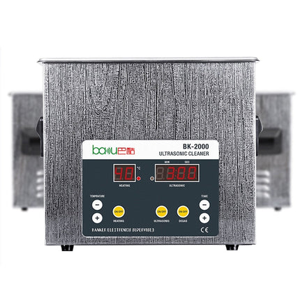 BAKU BK-2000 120W 3.36L LCD Display Heating Ultrasonic Cleaner with Basket, AC 220V, EU Plug, BK-2000 120W 3.36L 220V