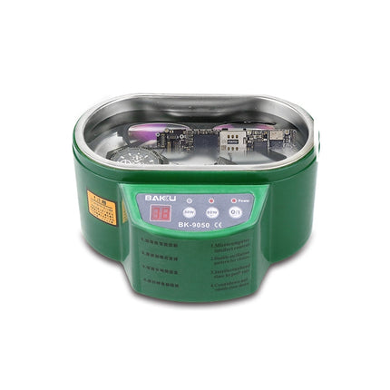 BAKU BK-9050 30W / 50W Adjustable 0.6L LCD Display Ultrasonic Cleaner, AC 220V, BK-9050 30W / 50W 0.6L 220V Green, BK-9050 30W / 50W 0.6L 220V White