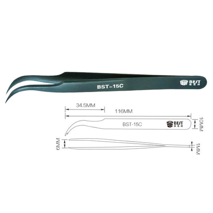 BEST BST-15C  Color Eyelash tweezers