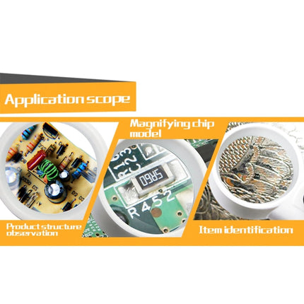 JAKEMY JM-Z19 Portable 8X Optical Magnifier with LED Light, JM-Z19 8X Magnifier