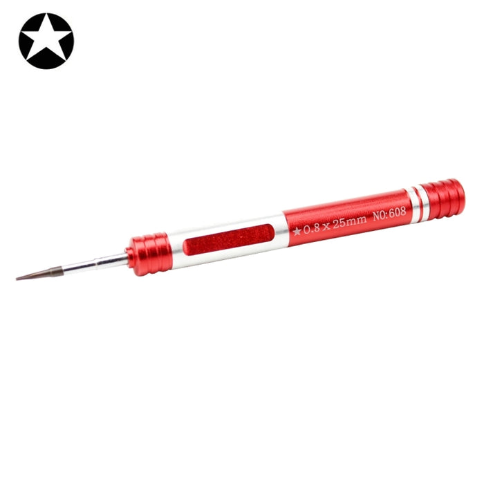 608-0.8 Pentalobe 0.8 Screwdriver for iPhone Charging Port Screws, 0.8 Pentalobe (Red)