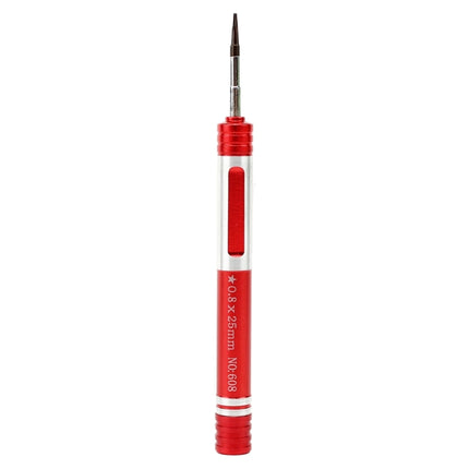 608-0.8 Pentalobe 0.8 Screwdriver for iPhone Charging Port Screws, 0.8 Pentalobe (Red)