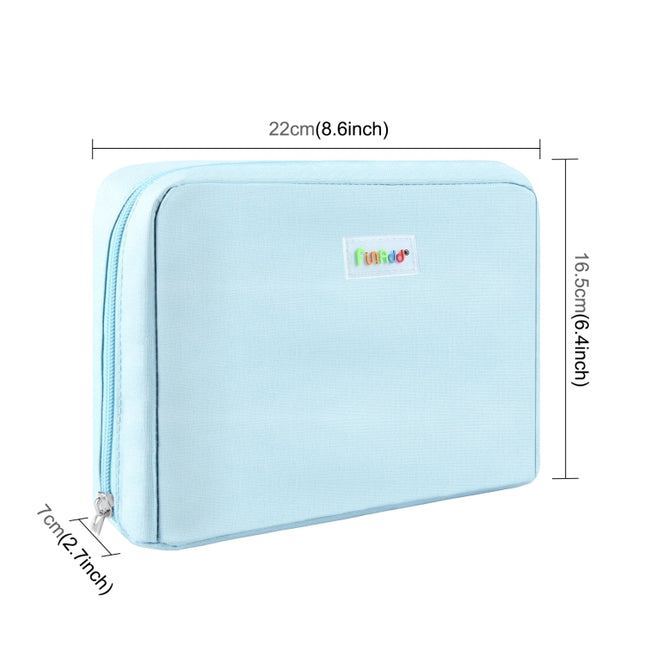 FunAdd Large-capacity Pencil Case Storage Organizer Canvas Cosmetic Bag, Size: 230 x 170 x 75mm, 230 x 170 x 75mm