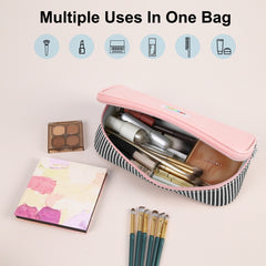 HAWEEL Pencil Case Cosmetic Storage Organizer Canvas Glasses Bag, Size: 230 x 110 x 70mm
