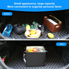 FunAdd Foldable Storage Fresh Box Vehicle Trunk Organizer Bag, 33x25.5x30.5cm