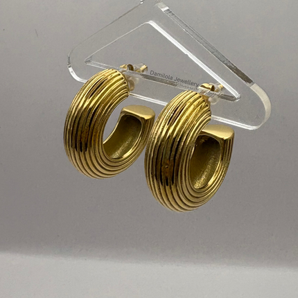 Luxe Gold Chunky ‘Jameila’ Hoop Earrings