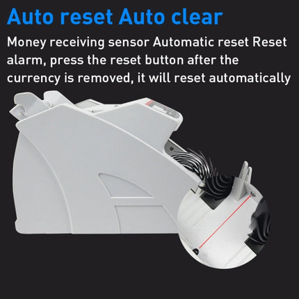 2108UV/IR Portable Multi-Currency Currency Counter, Specification: AU Plug, 220V AU Plug