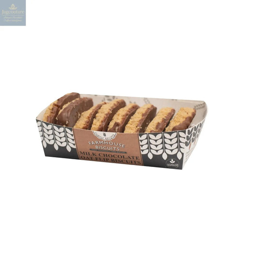 Farmhouse milk chocolate oat flip biscuits in tray - VAT FREE