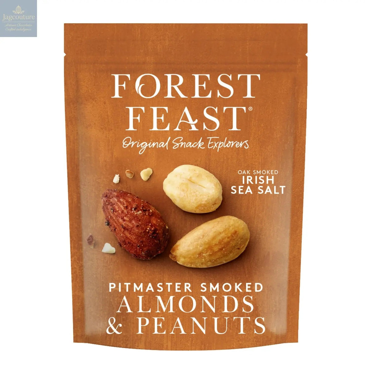 Forest Feast Pitmaster smoked almonds and peanuts in pouch
