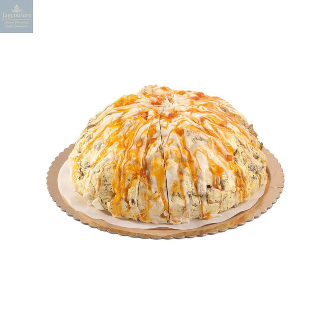 Frosted Lemon flavoured handmade soft nougat cake