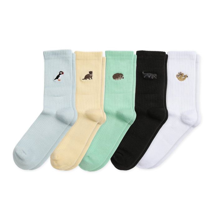 Full Ribbed Bundle 5 Pack Bamboo Sock Set