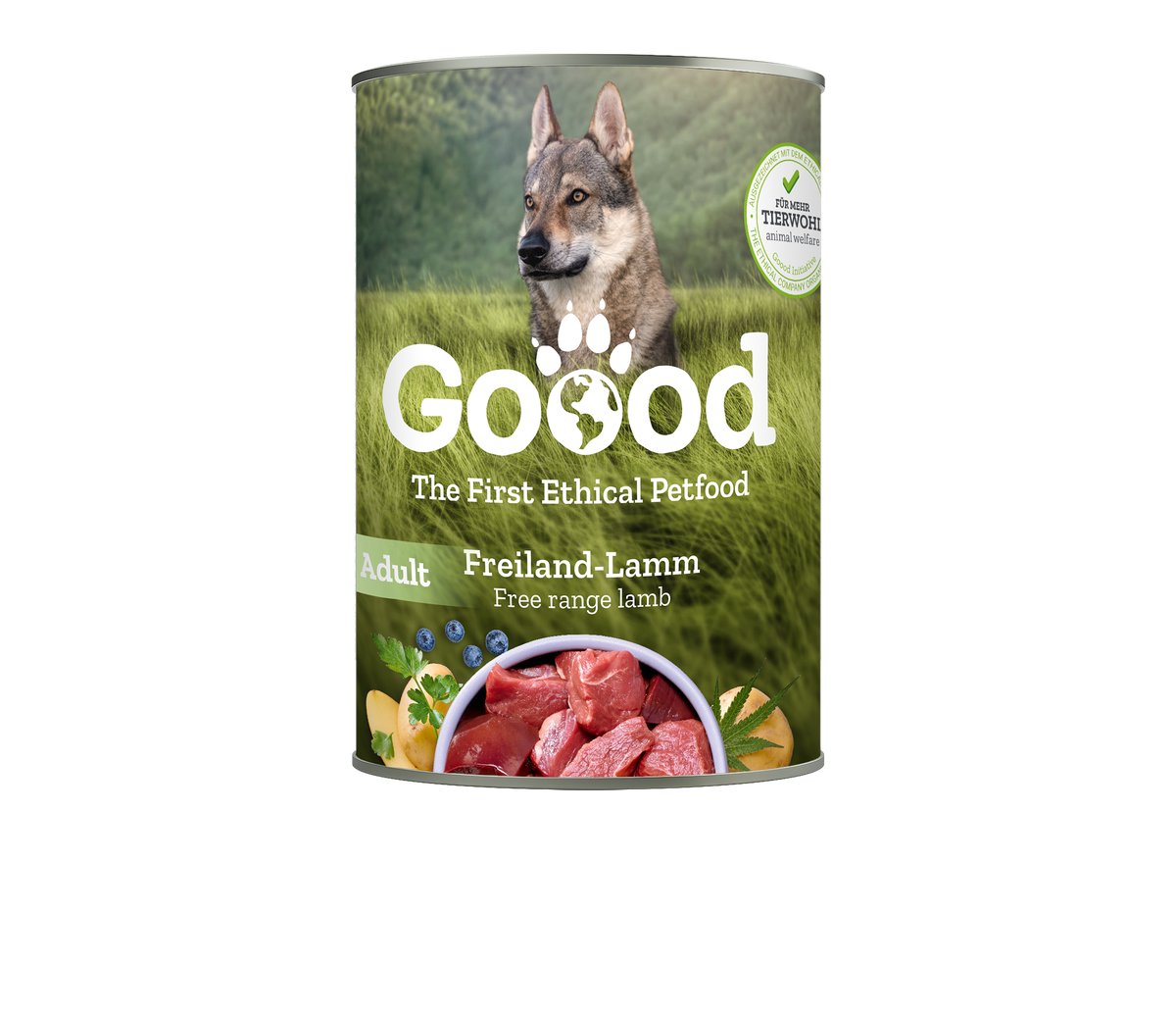 Free Range Lamb Wet Food for Adult Dogs