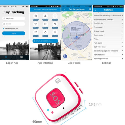REACHFAR V28 Necklace Style GSM Mini LBS WiFi AGPS Tracker SOS Communicator, RF-V28