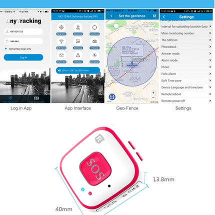 REACHFAR V28 Necklace Style GSM Mini LBS WiFi AGPS Tracker SOS Communicator, RF-V28