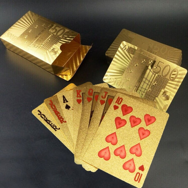 Creative Frosted  Back Texture Plastic From Vegas to Macau Playing Cards Texas Poker Novelty Collection Gift, Mosaic Gold Dollar Paper Box, Mosaic Gold New Dollar Paper Box, Golden Dragon and Phoenix Paper Box                                           ...