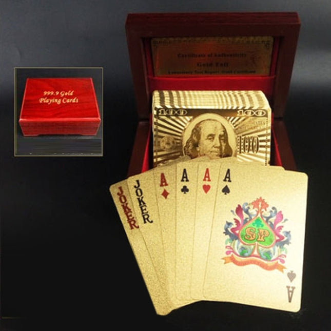 Creative Frosted Back Texture Plastic From Vegas to Macau Playing Cards Texas Poker with Wooden Gift Box, Mosaic Gold Euro Wooden Gift Box, Mosaic Gold Dollar Wooden Gift Box, Mosaic Gold New Dollar Wooden Gift Box, Golden 100 Euro Wooden Gift Box     ...