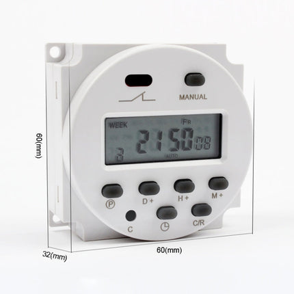 CN101A DC12V Microcomputer Time Switch Digital LCD Power Timer, DC12V
