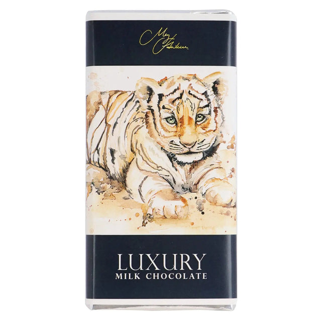 Meg Hawkins Tiger Cub design milk chocolate bar