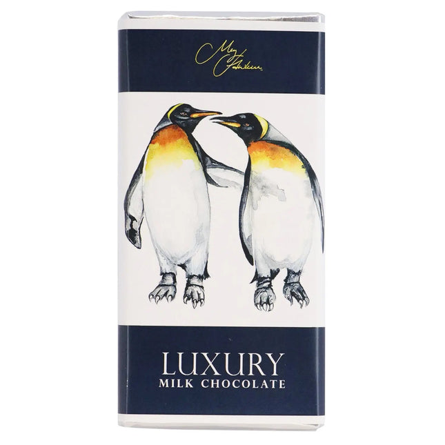 Meg Hawkins Penguin design milk chocolate bar