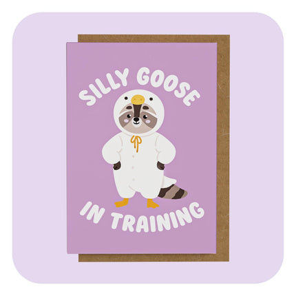 Mini Greeting Card - Silly Goose In Training