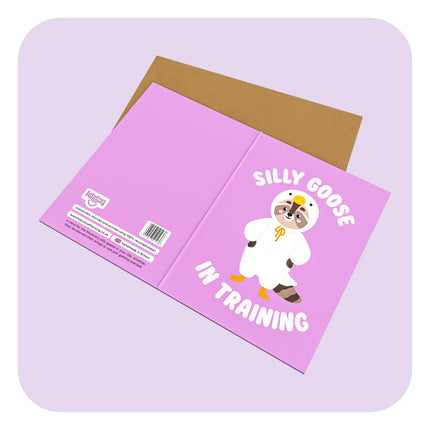 Mini Greeting Card - Silly Goose In Training