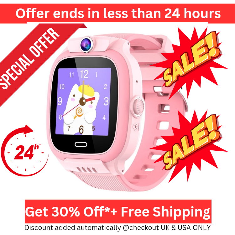 Y36 1,44 pouces 4G appel vidéo étanche montre de téléphone intelligent pour enfants avec fonction SOS (rose)