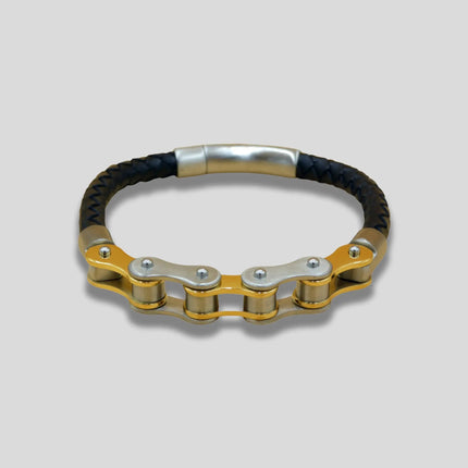 Gold Bike Chain Bracelet