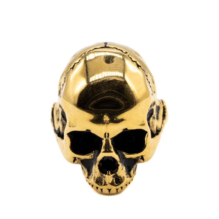 Gold Hel Skull Ring
