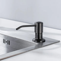 Kitchen Soap Dispensers 500ml Build in Dispenser Soap For Kitchen Bathroom Accessories Stainless Steel Pump Liquid PE Bottle