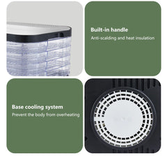 BioloMix BPA FREE 5 Trays Food Dryer Dehydrator with Digital Timer and Temperature Control for Fruit Vegetable Meat Beef Jerky