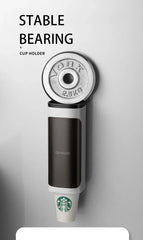 Household Wall-Mounted Automatically Drop Disposable Cup Holders Punch-Free Paper Cups Dust-Proof Drinking Fountain Racks