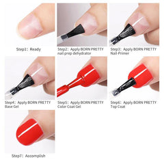 BORN PRETTY 15ml Nail Primer Nail Prep Dehydrate Base Top Coat Gel Nail Polish No Need Of UV LED Lamp Nail Art Varnish Manicure