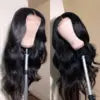 Wholesale Body Wave Style 4X4 Closure Wigs Natural Black Color 180% High Density Brazilian Human Hair Transparent Lace Wigs