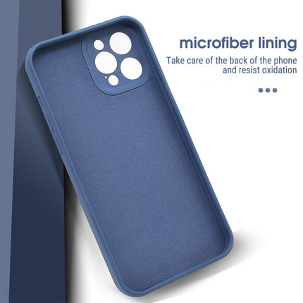 Liquid Silicone PU Leather Black Case With Card Slot - For iPhone X / Xs