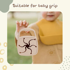 Baby Silicone Snack Cups for Toddlers Spill Proof Collapsible Toddle Portable Silicone Snack with Lids Baby food Storage Tank