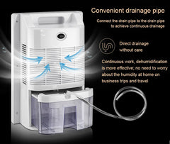 110V/220V Remote Electric Dehumidifier Air Cooling Dryer Purifier Desiccant Moisture Absorber Drying Machine External Water Pipe