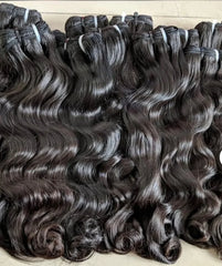 Burmese Curly Hair Weft Bundles Unprocessed Virgin Vietnamese Natural Raw Human Hair Bundles Weave Wholesale