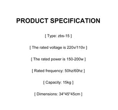 110V 220v Ice Water 16KG Dispenser Electric bullet cylindrical Ice machine Automatic Household ice making Machine Milk Tea Shop