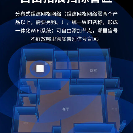 Tenda Nova Mesh WiFi System (MW3)-Up to 3500 sq.ft. Whole Home Coverage WiFi Router and Extender Replacement AC1200 Mesh Router