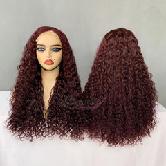 Human Hair Peluca,250 Density Human Hair Wig,SDD 22 Inch Luxury Curl 5X5 Lace Closure Nature Color Wig