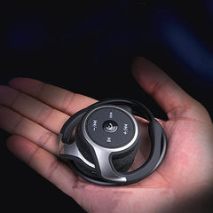 A6 Small Bluetooth Headphones Wrap Around Head Comfortable Wireless Headphones Foldable Bluetooth Headsets with Microphone Purse