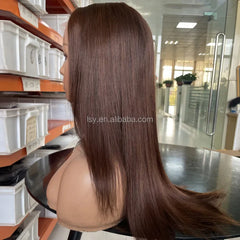 99J Straight Layer Haircut Wig 5x5 Pre-cut Lace Closure Butterfly Hair Wig Burgundy Layered Human Hair Wig Glueless