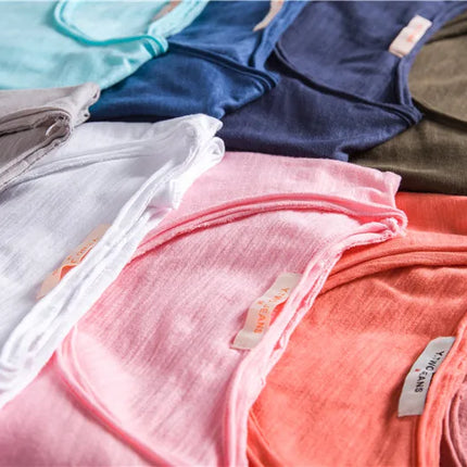 100% Cotton Men T-shirt Casual Soft Fitness Summer Thin T-shirts Men's Home Clothes O-Neck Short Sleeve Soild T Shirt for Men